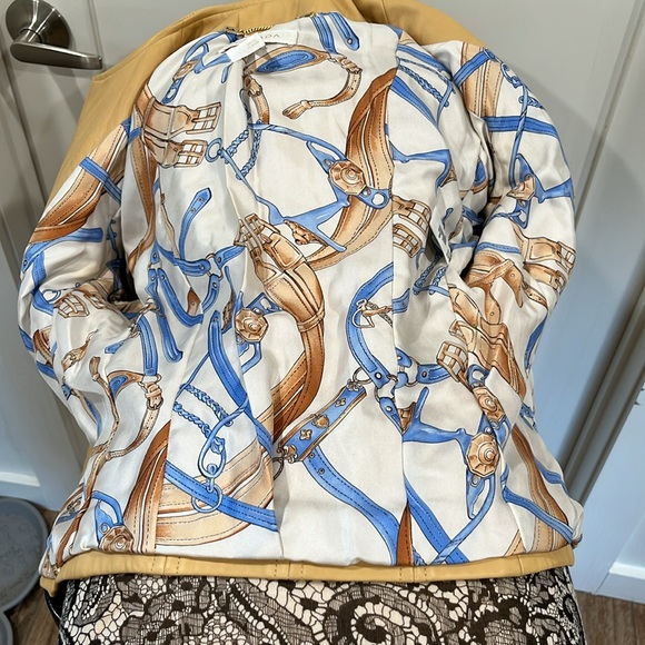 Escada Exquisite Leather Jacket Silk Lining - Picture 15 of 15